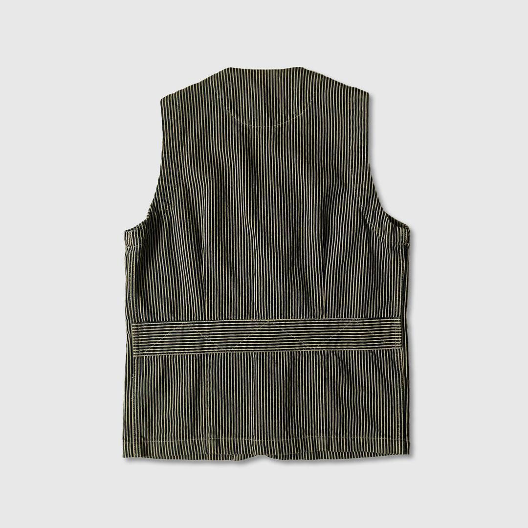 トップス AT DIRTY stripe work vest