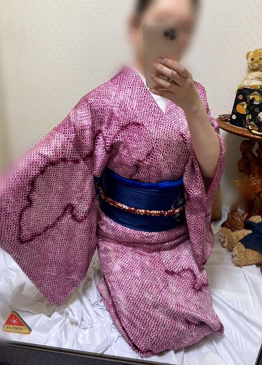 逸品 SALE PEDr8-m85246272403 美しい総絞り小紋 好評限定品