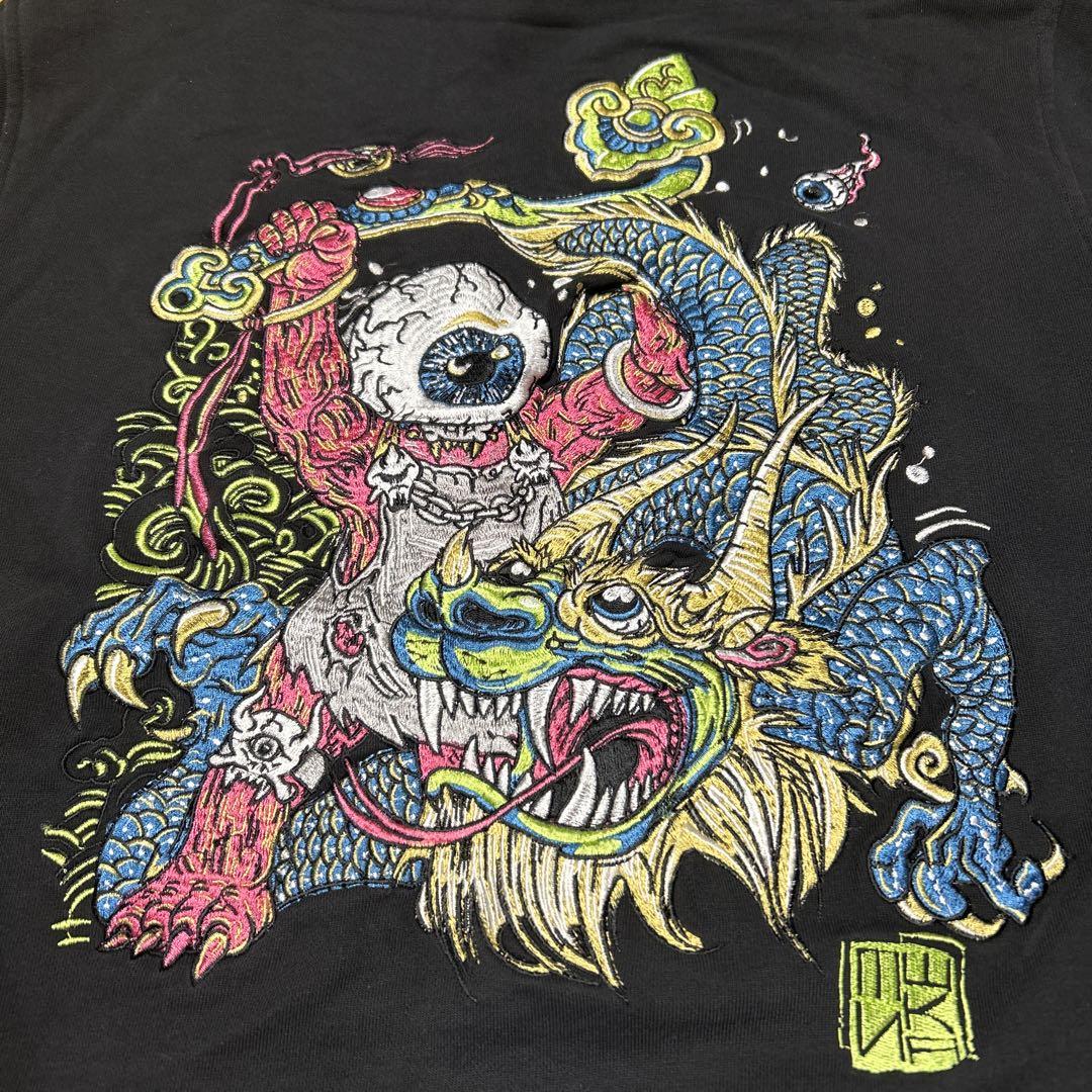 ②・ミシカ・超ド派手BIG刺繍・希少品・入手困難・激レアフーディ