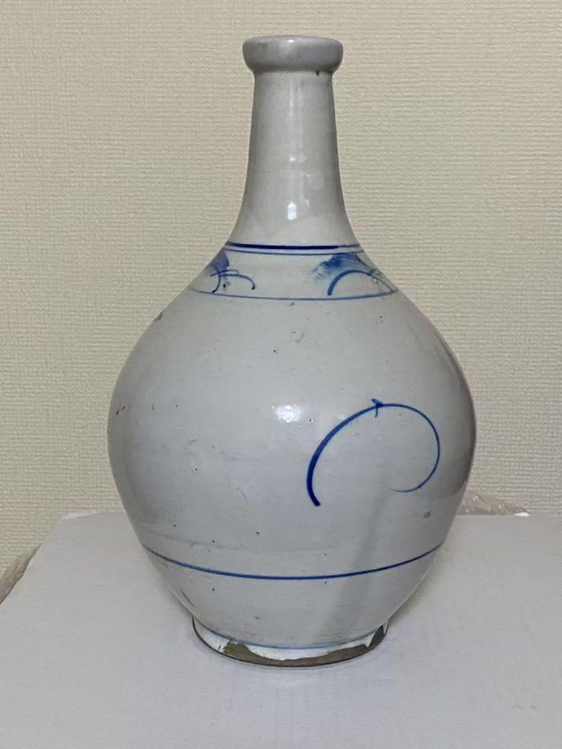 正規品販売！ 李朝 染付 花瓶 花器 骨董 工芸品