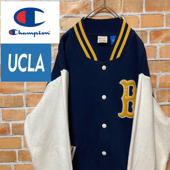 90s チャンピオン Champion ucla スタジャン ブルゾン アウター 90s チャンピオン Champion ucla スタジャン ブルゾン アウター