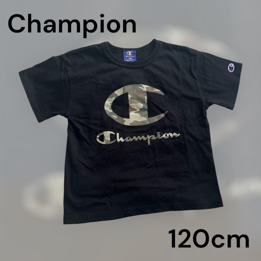 Champion 迷彩ロゴ Tシャツ 120cm - メルカリ