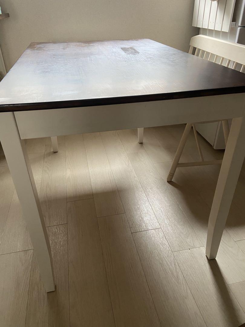 【直接引き取り】IKEA LERHAMN ダイニングテーブル　レールハムン