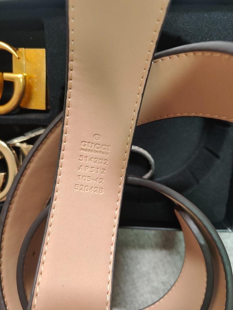 早い者勝ち！GUCCI GGパターン ベルト 2バックル