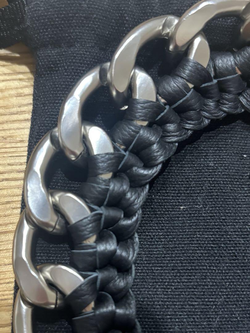 ajew エジュー ストラップTie chain shoulder/black
