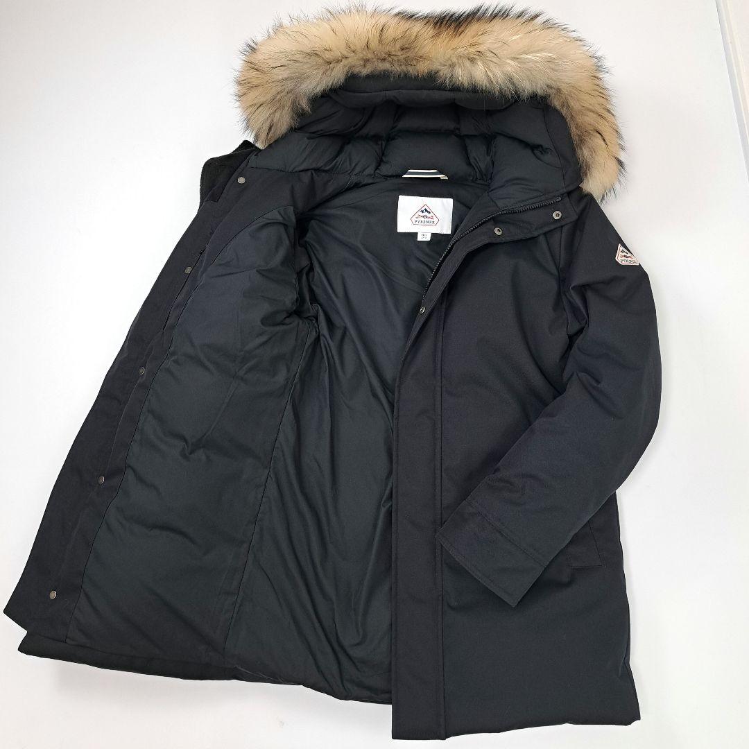 極美品★定価12万 ピレネックス ANNECY FUR ダウンジャケット 黒