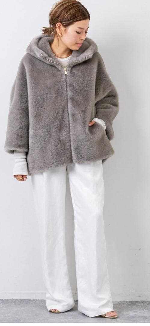 【Deuxiem Class】 MY WHITE/マイホワイト ブルゾン 【Deuxiem Class】 MY WHITE/マイホワイト ブルゾン