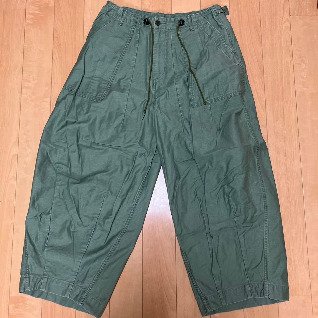 Needles ヒザデルパンツ カーキ