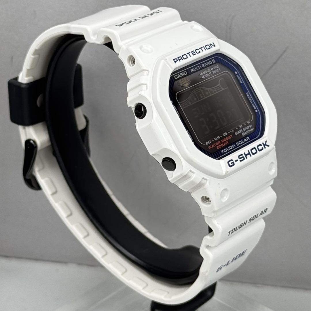 極美品 G-SHOCK GWX-5600C Gライド 電波ソーラー ホワイト