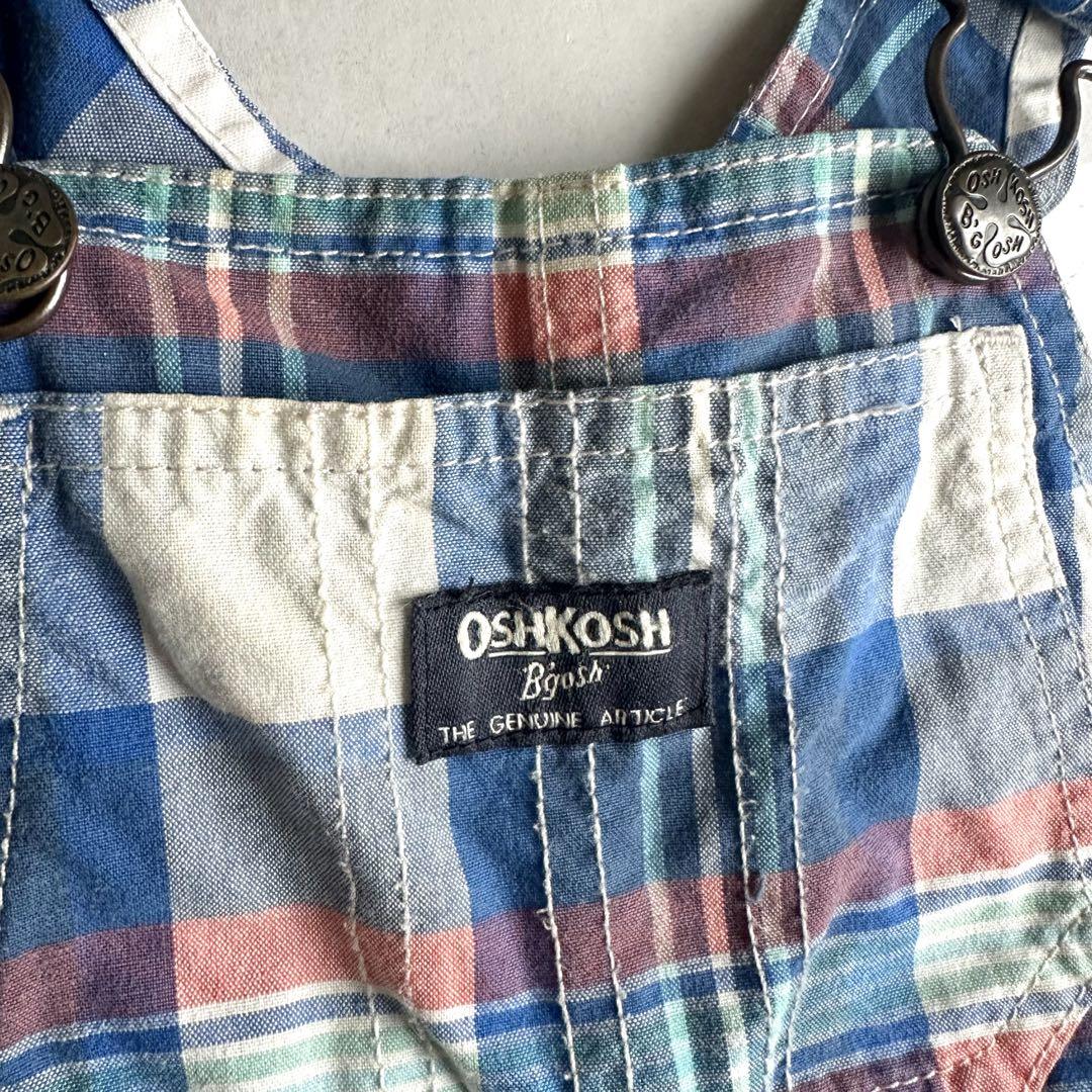 OshKosh B'gosh チェック柄、花柄オーバーオール