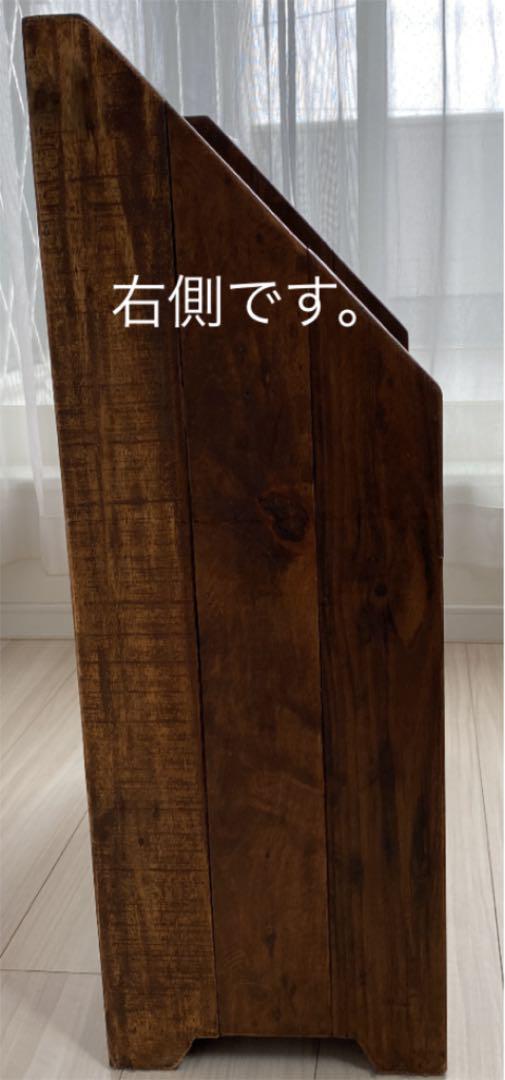 ウッド✎ 絵本ラック マガジンラック 絵本棚 LA7sT-m85264502108 レトロ アンティーク ⊒しくお