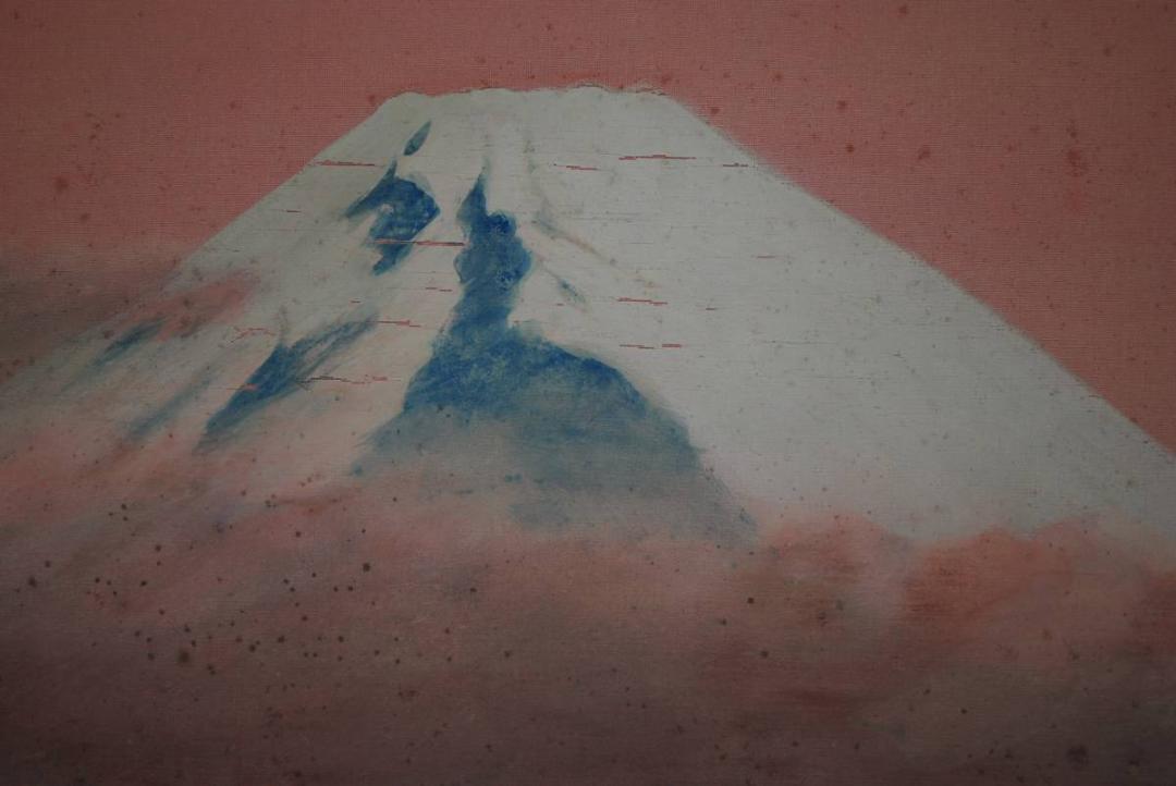 【コレクショ】 梶喜一/富士山図/掛軸☆宝船☆N-879 J NQf6B-m85267479084 すぐにお