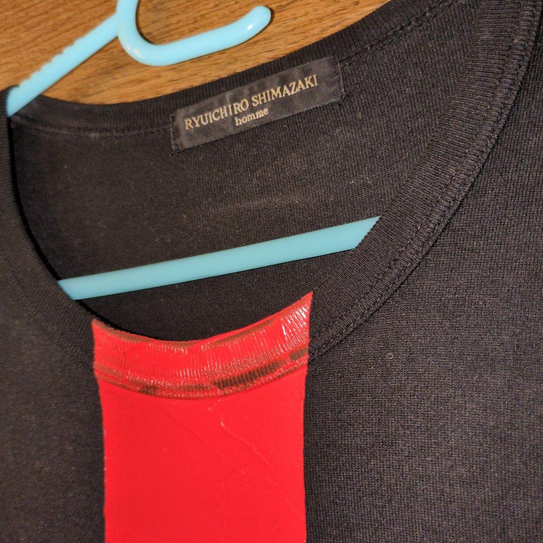 RYUICHIRO SHIMAZAKI 長袖 ロンT ブラック/オレンジ RYUICHIRO SHIMAZAKI 長袖 ロンT ブラック/オレンジ