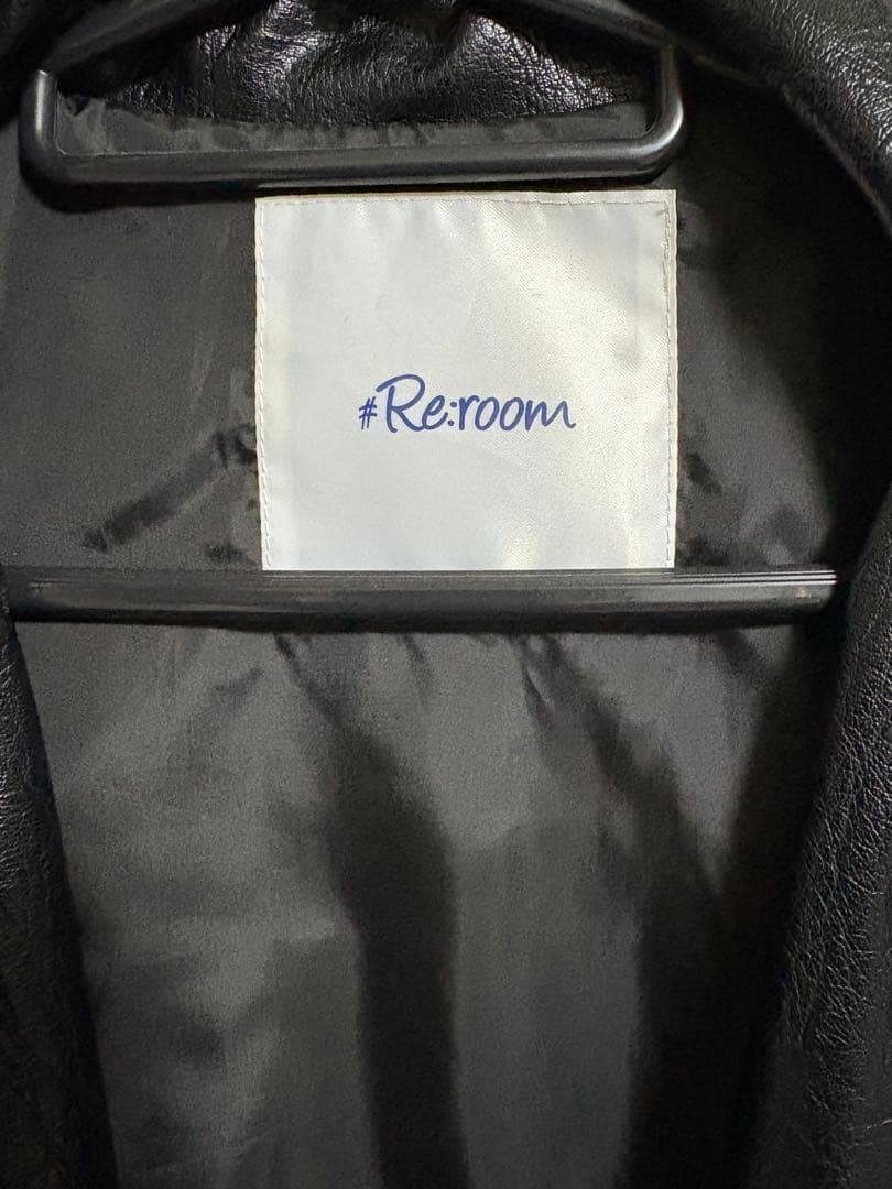 reroomフェイクレザージャケット M-Lサイズ