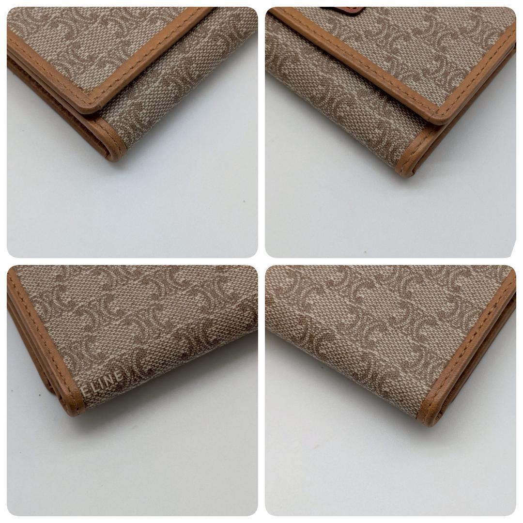 良品 CELINE トリオンフ キーケース マカダム柄 ヴィンテージ