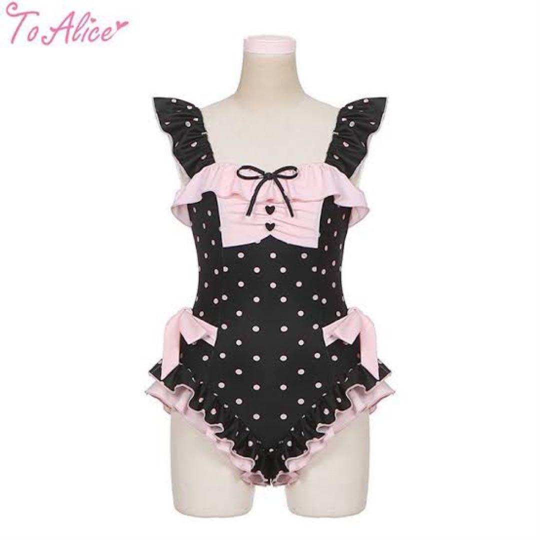 ♡希少 ToAlice レトロドットワンピース水着♡