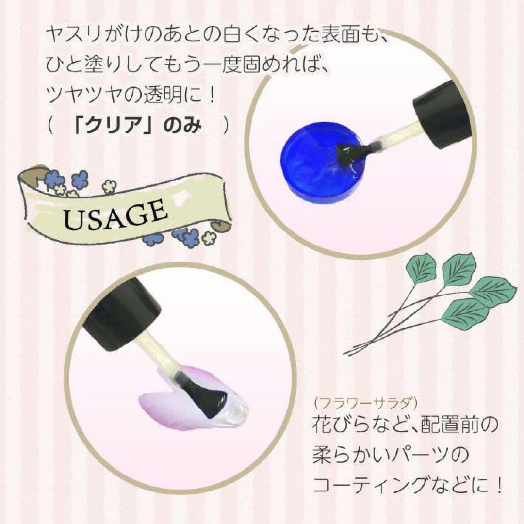 UV/LED対応 レジン液コーティングレジン　さらさら10g×２個