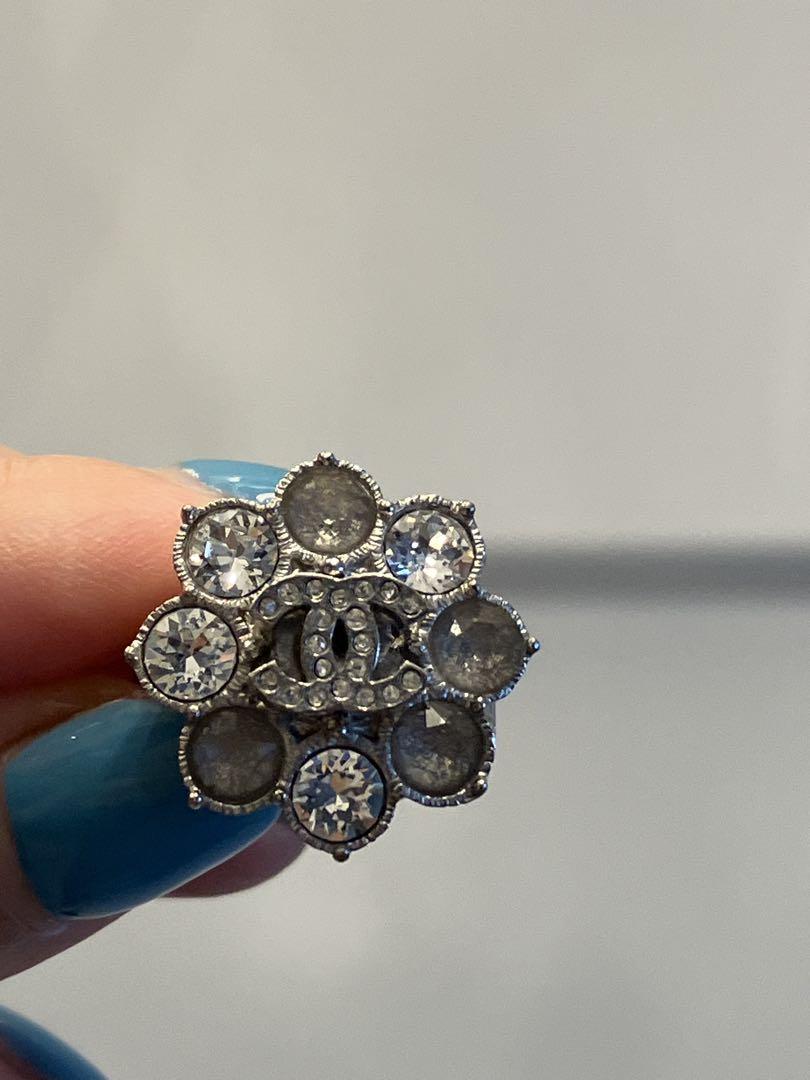 CHANEL フラワーデザインリング　指輪 シャネル リング 指輪 アクセサリー ジュエリー 花 フラワー