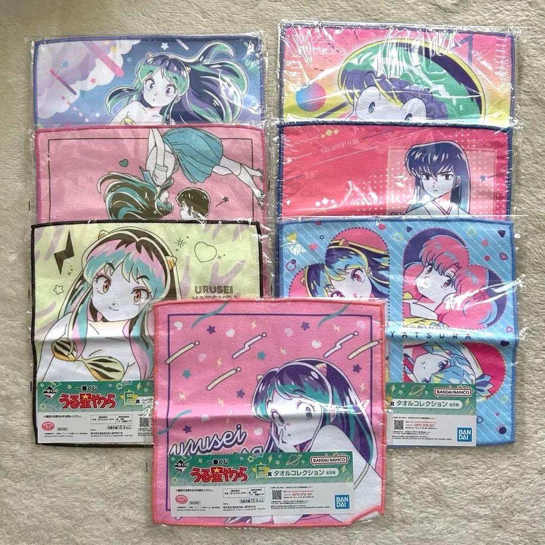 うる星やつら　一番くじ　ハンカチ　ミニ色紙　アクリルキーホルダー　まとめ売り うる星やつら 一番くじ ハンカチ ミニ色紙 アクリルキーホルダー