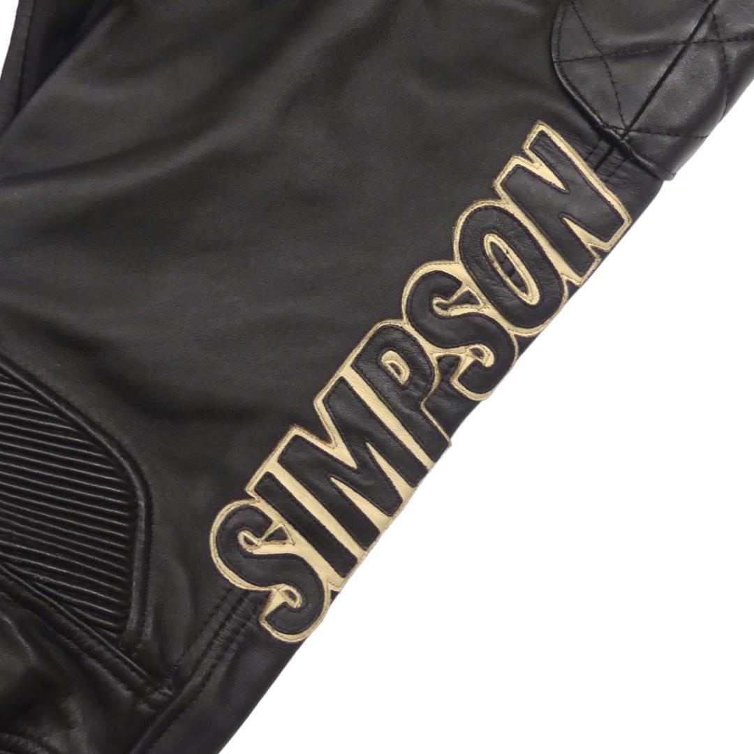 SIMPSON シンプソン パンツ レザー L メッシュ 本革 HH9637