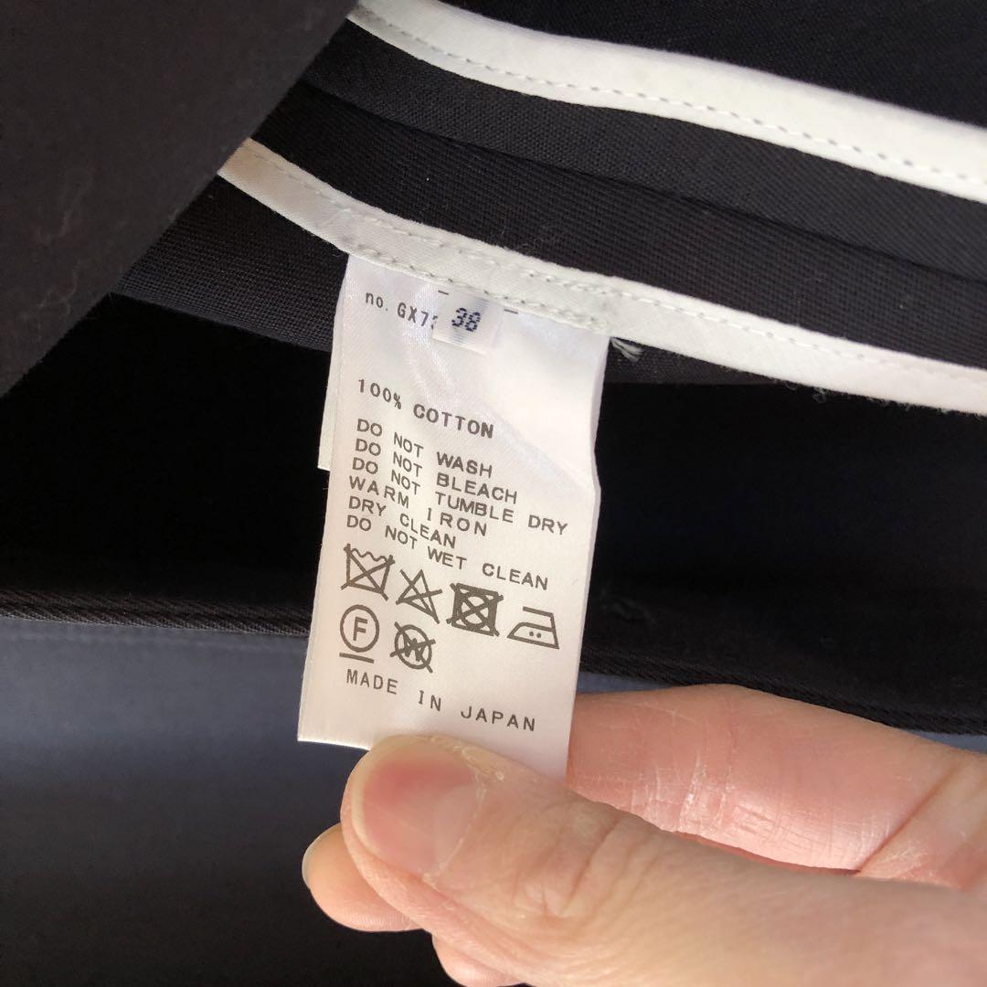 IENA ノーカラージャケット　二重織ギャバBOXYコート　レディース