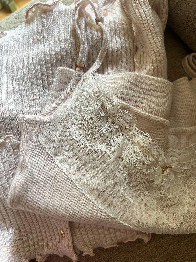 即日発送andmary Maisie lace camisole set ANDMARY】Maisie lace camisole set