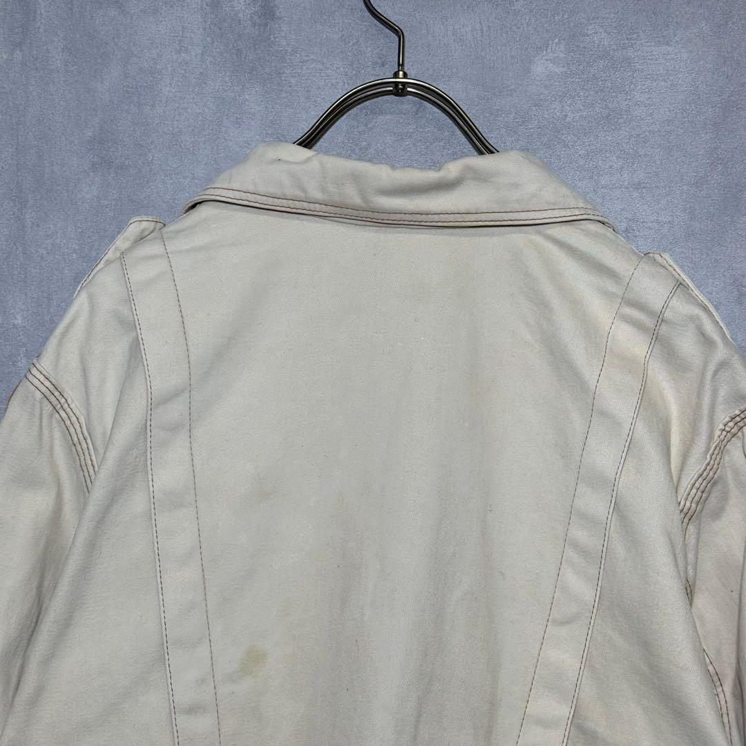70s RED SNAP 4POCKET ジップアップジャケット DM869