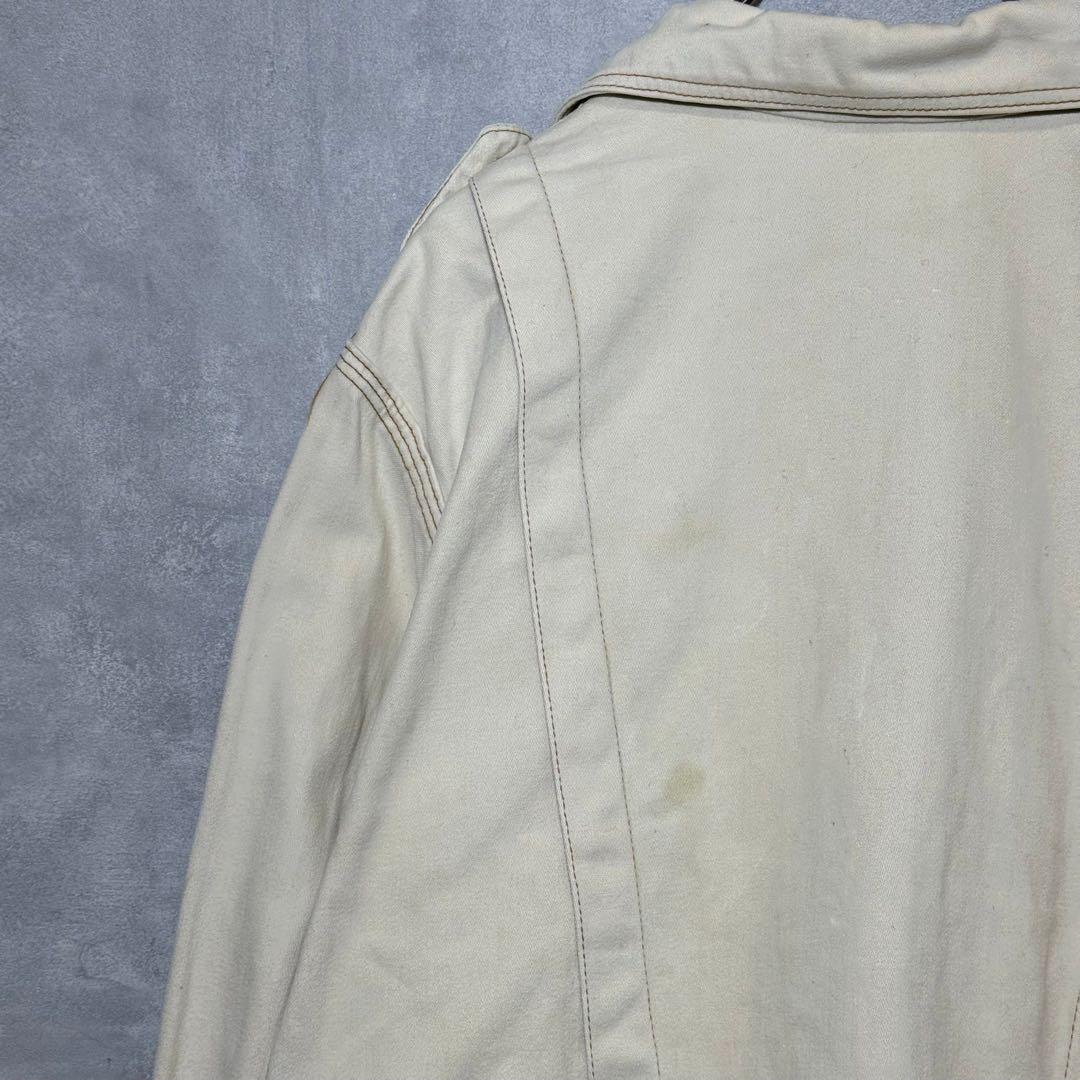 70s RED SNAP 4POCKET ジップアップジャケット DM869