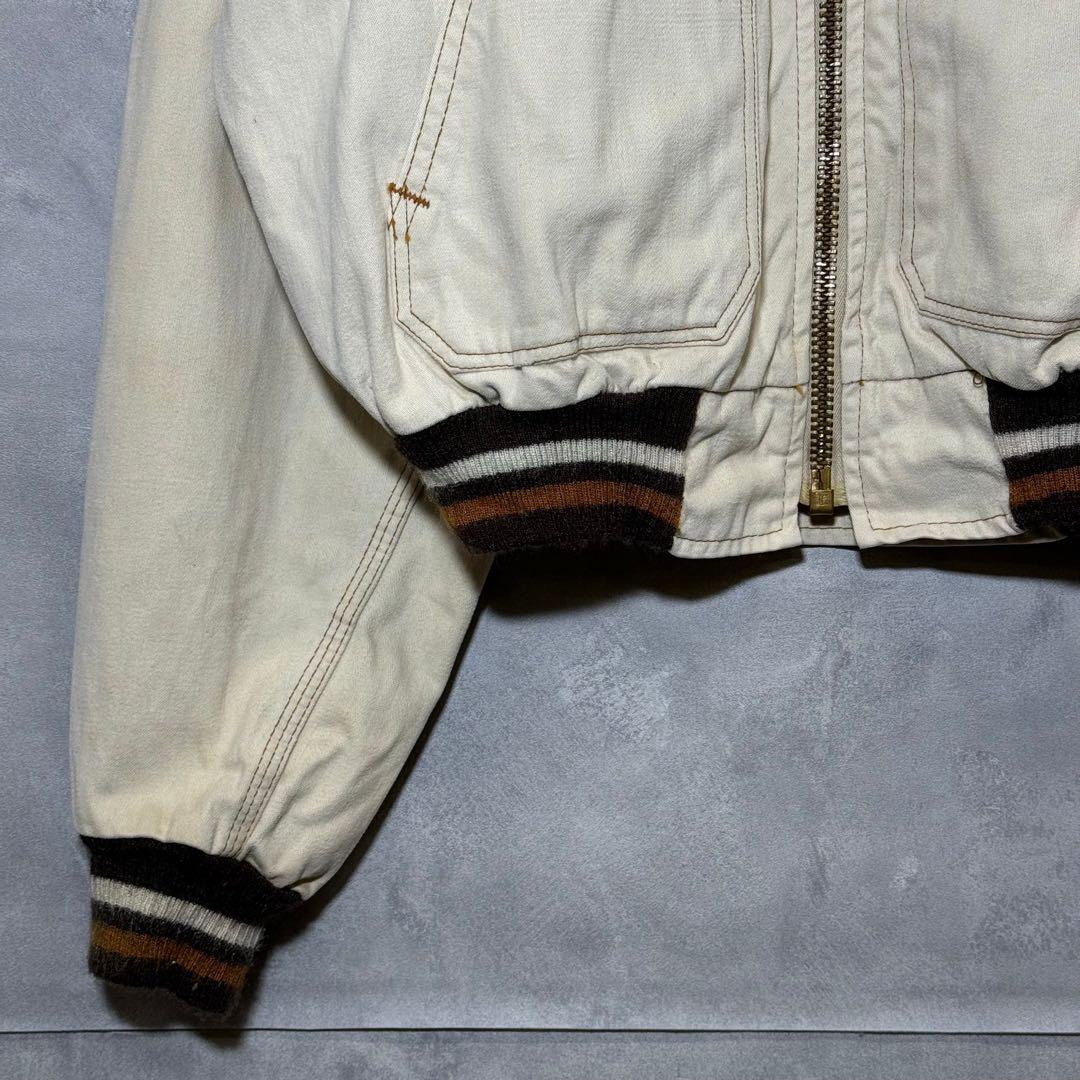 70s RED SNAP 4POCKET ジップアップジャケット DM869