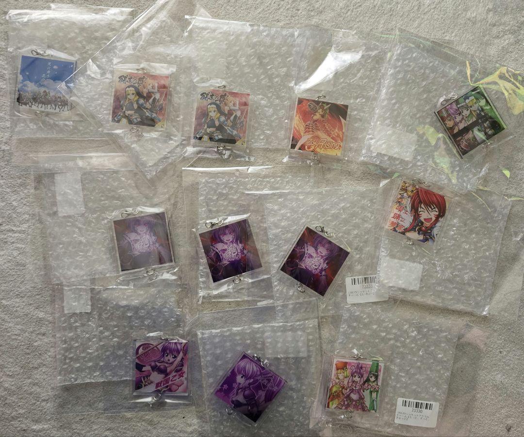 戦国乙女　パチくじ PVジャケットアクリルチャーム　セット　まとめ売り