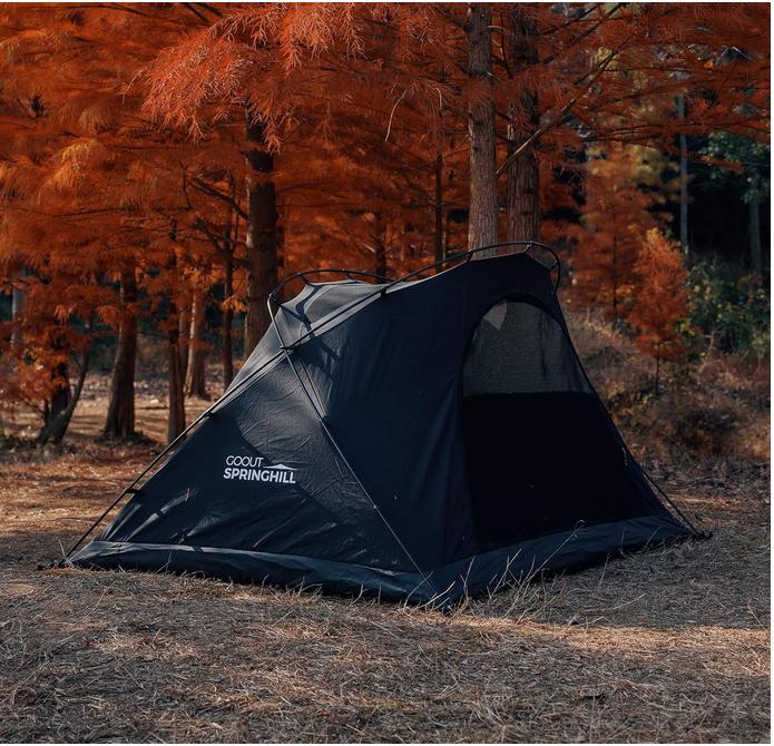 新品　springhill 天窓付き シェルターテント 2人用 ブラック