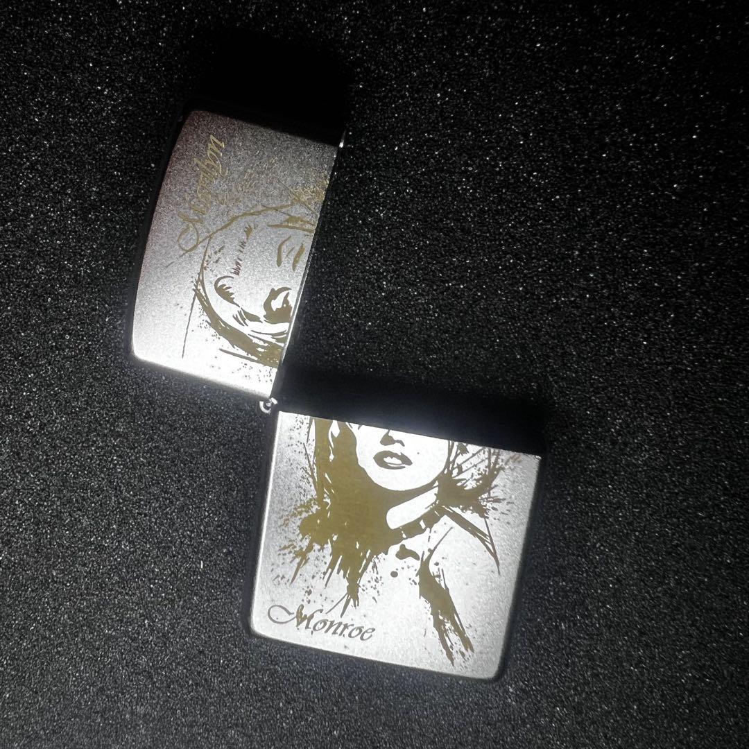 マリリン・モンロー 3面加工 Zippo Cace Zippo ジッポケース