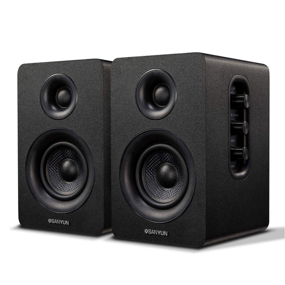 Sanyun SW208 ブックシェルフスピーカー 3インチ 60W