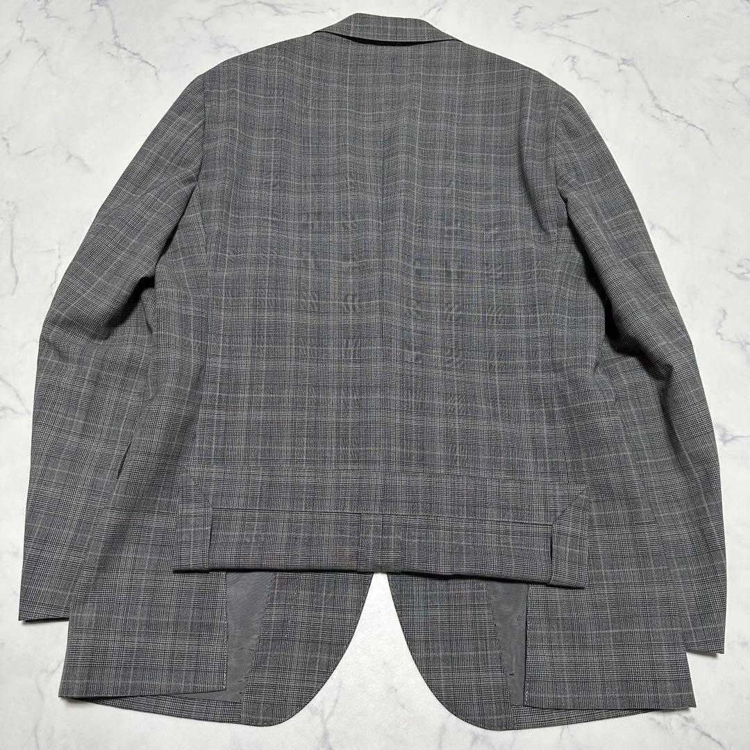 ユナイテッド アローズ レダ セットアップ スーツ グレー 灰 46 M〜L程 UNITED ARROWS セットアップ グレー シャークスキン 3ボタン