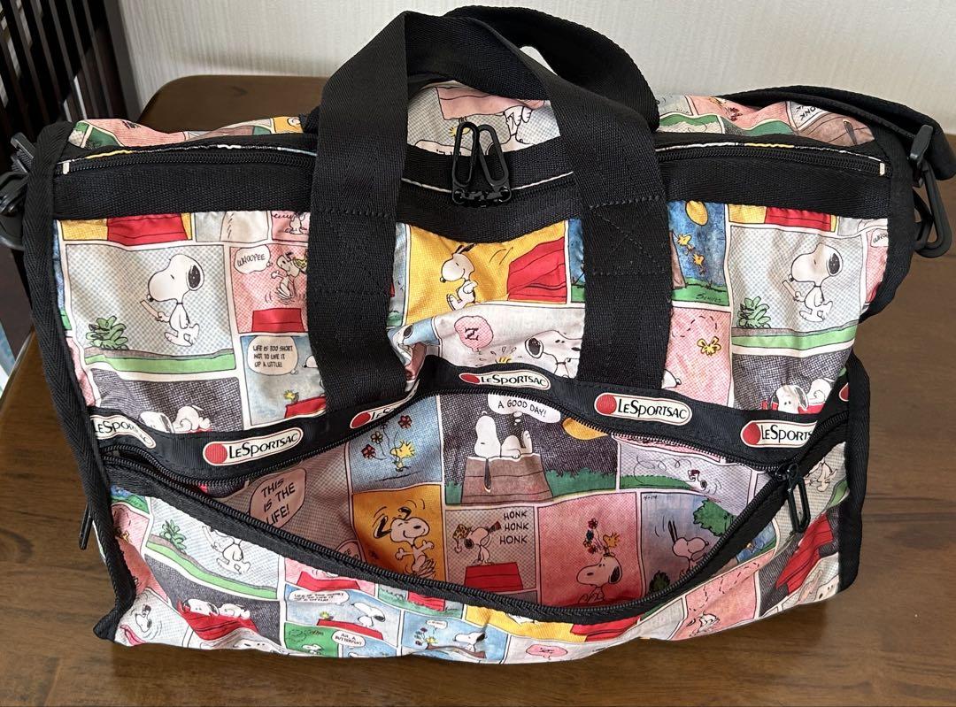 レスポートサック　ボストンバッグ　スヌーピー　アニメ　お洒落　可愛い