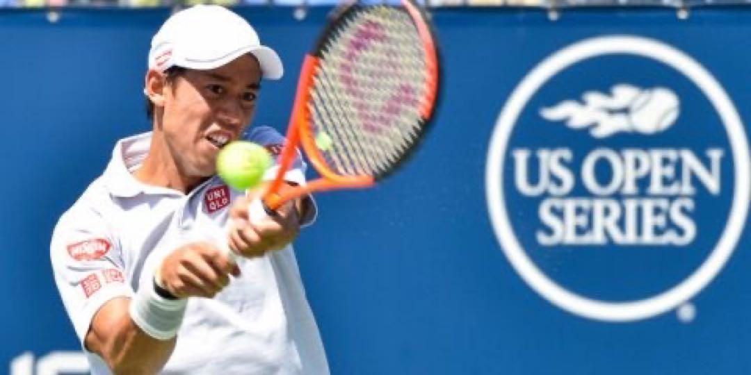ユニクロ テニスウェア L 錦織着用 2017 夏ツアーモデル(ライトグレー)