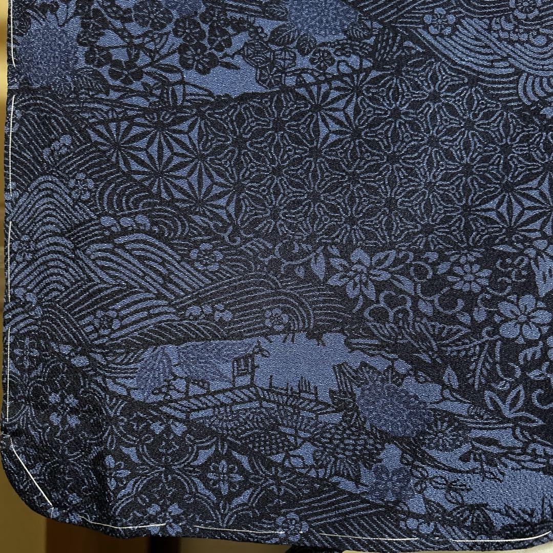 新品　美品　袷　正絹　紅型　小紋　フルセット4点　身丈160 裄丈68 結城紬帯 新品 美品 袷 正絹 紅型 小紋 フルセット4点 身丈160 裄丈68