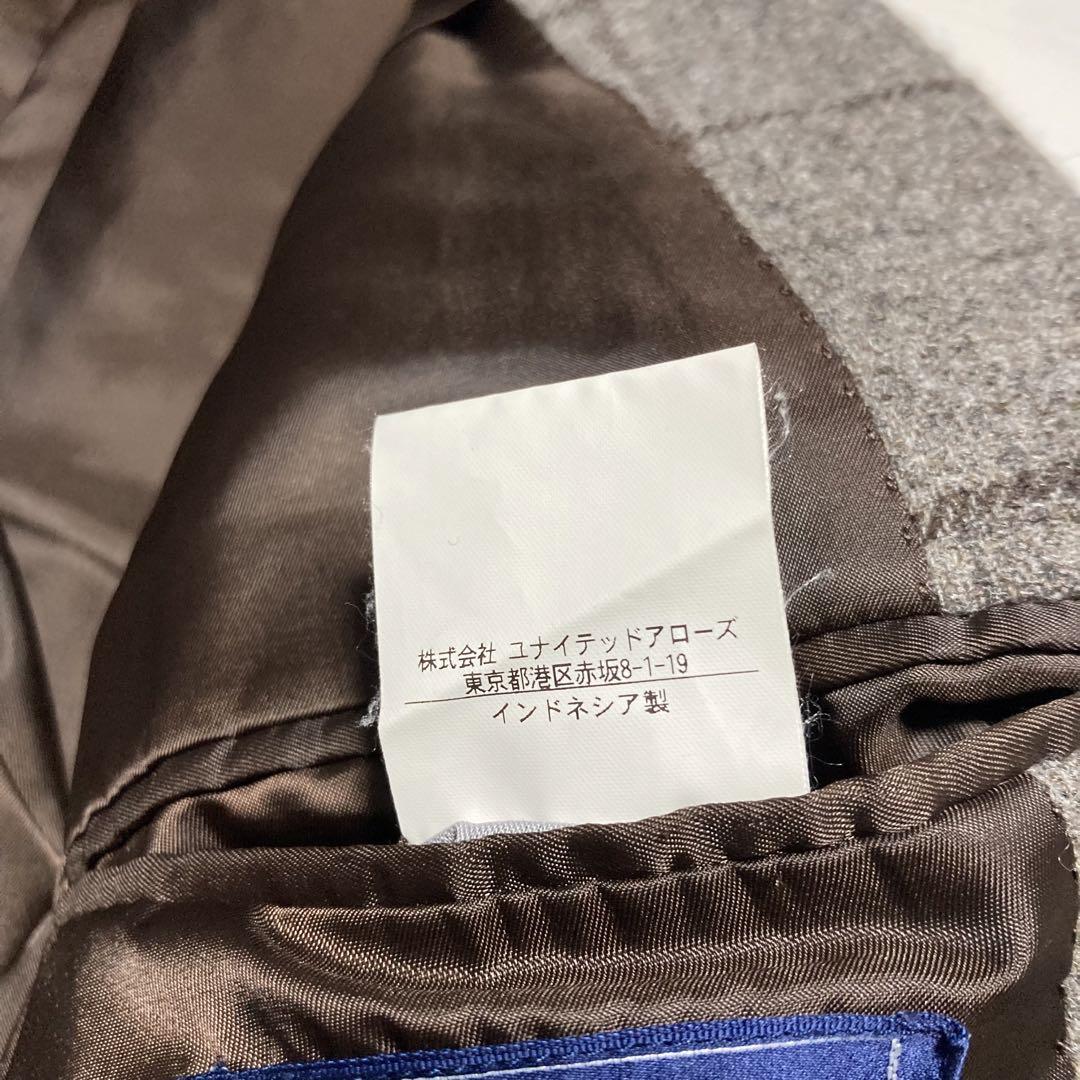美品 ユナイテッドアローズ チェック柄ジャケット ベージュ