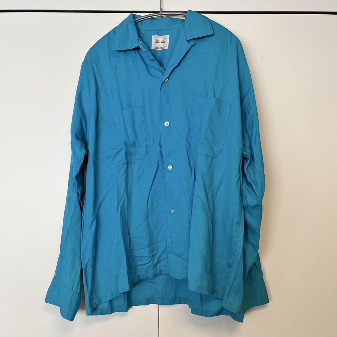 TOWNCRAFTPENNEYS 60s船タグ オープンカラー レーヨンシャツ
