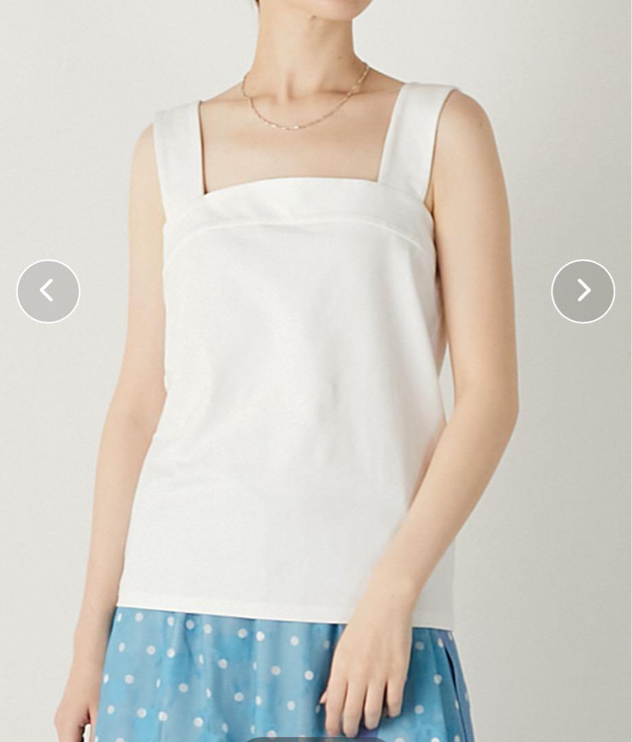 MELROSE claire Lourmarin コットンチューブタンクトップ