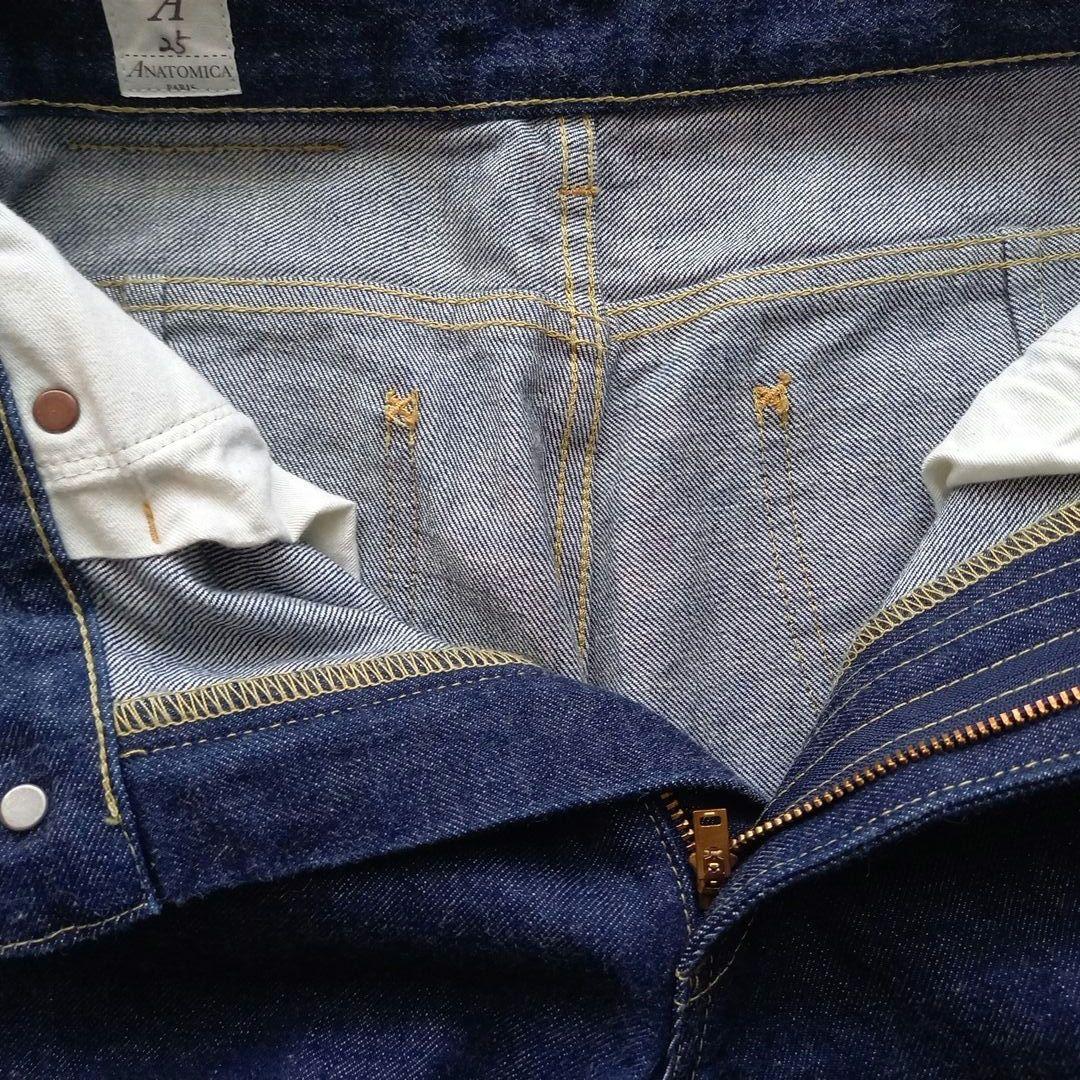 ワールド オンラインストア 美品 アナトミカ ANATOMICA W25 モンローデニム セルビッジ パンツ