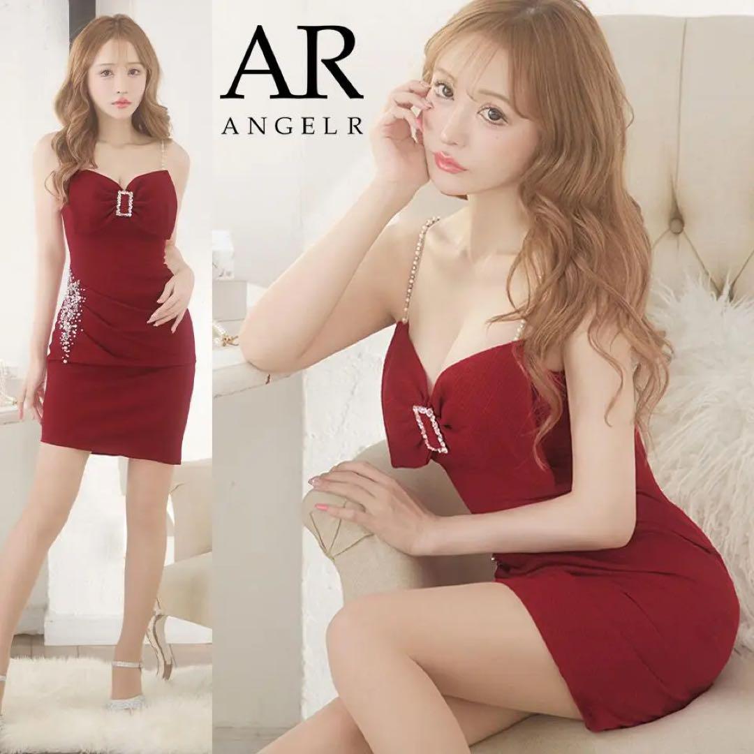 AngelR エンジェルアール ビッグリボン タイトミニドレス レッド XSサイズあり【ANGEL R/エンジェルアール】ビッグリボンバックル