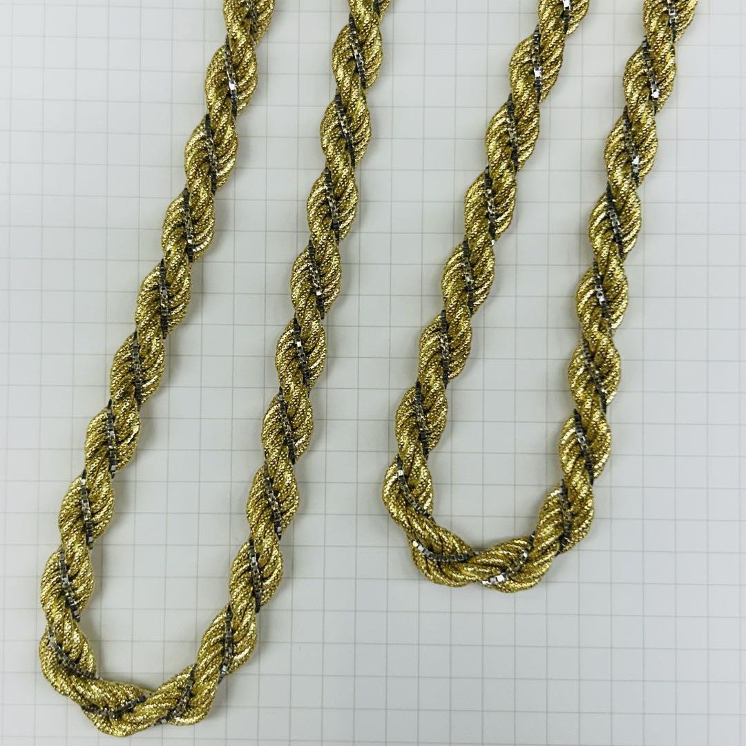 18金 デザインネックレス ウノアエレ 約（71.23g70cm幅8.06）