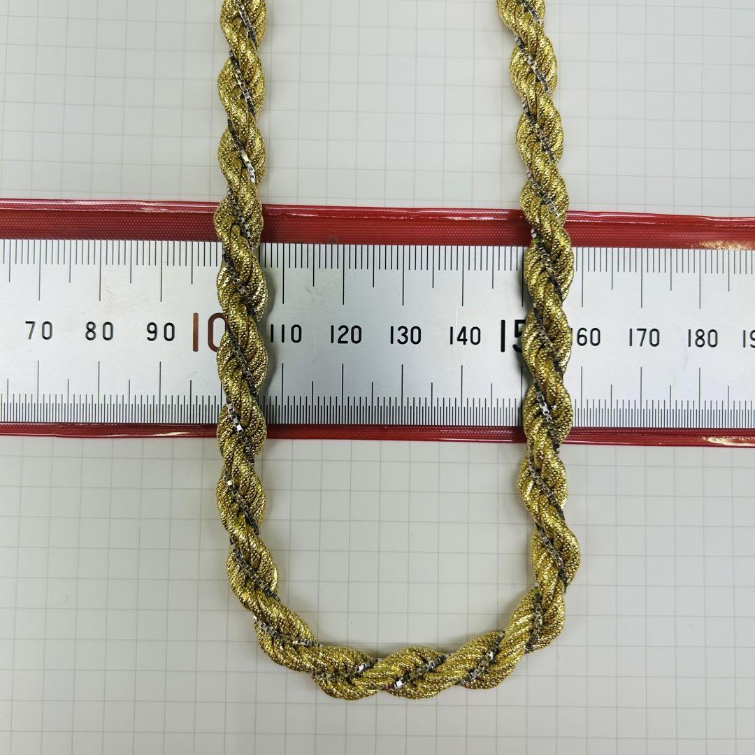 18金 デザインネックレス ウノアエレ 約（71.23g70cm幅8.06）