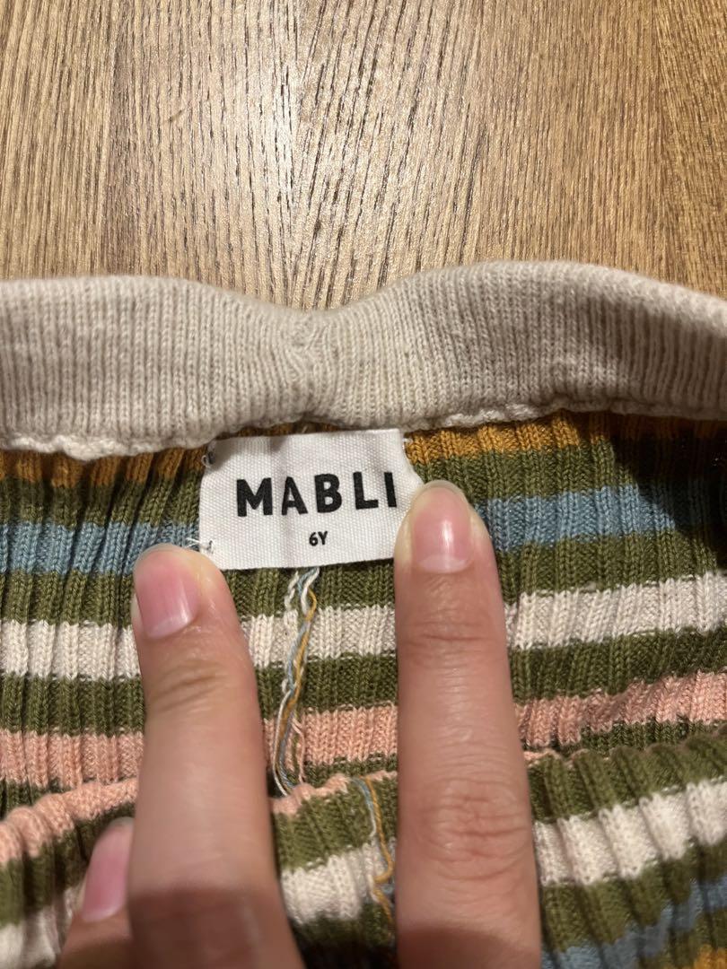 【専用】MABLI / AERON PANTS / OLIVE STRIPE ボトムス・スパッツ