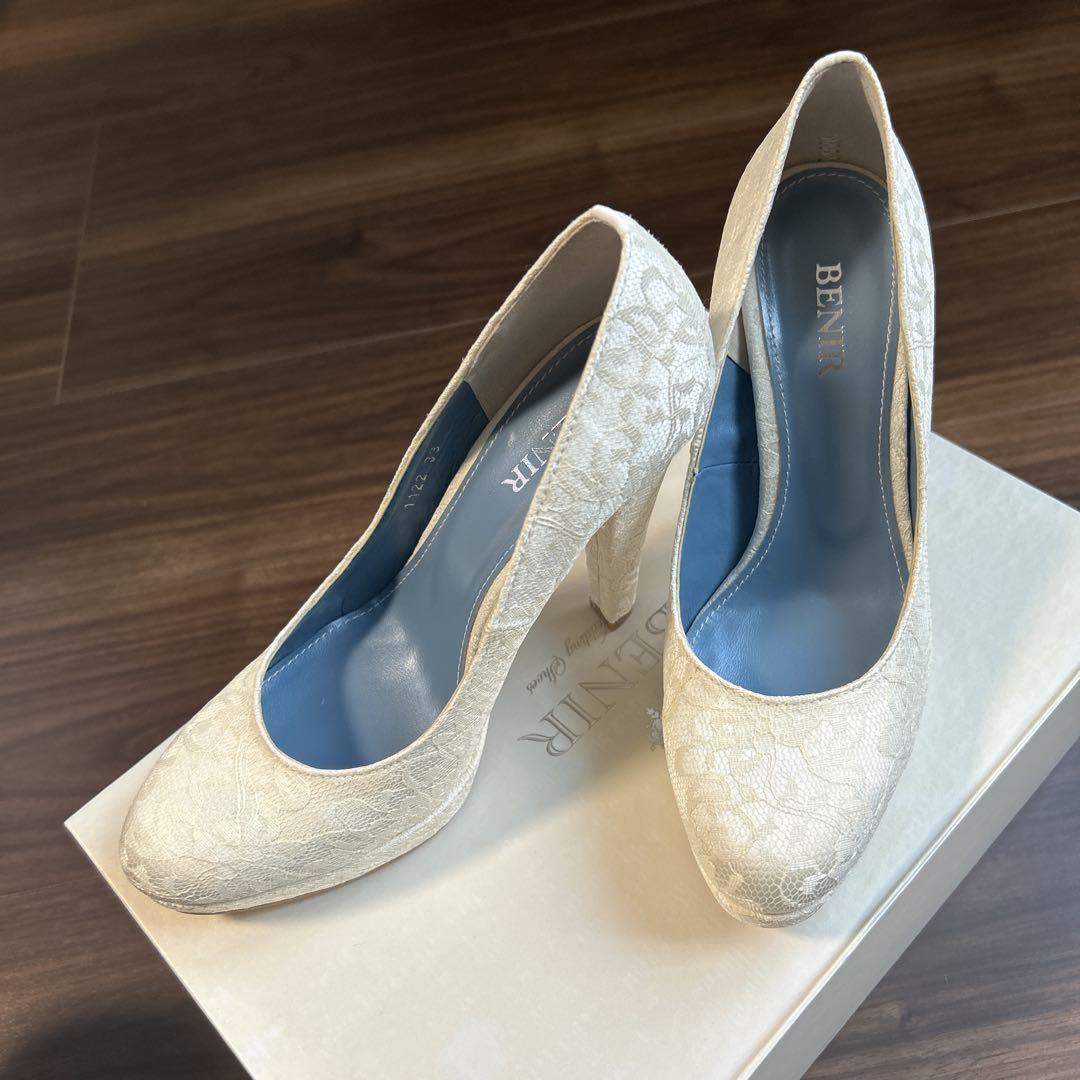 BENIR ベニル ウェディングシューズ サイズ33 BENIR ベニル ウェディングシューズ サイズ33 22㎝の通販 by