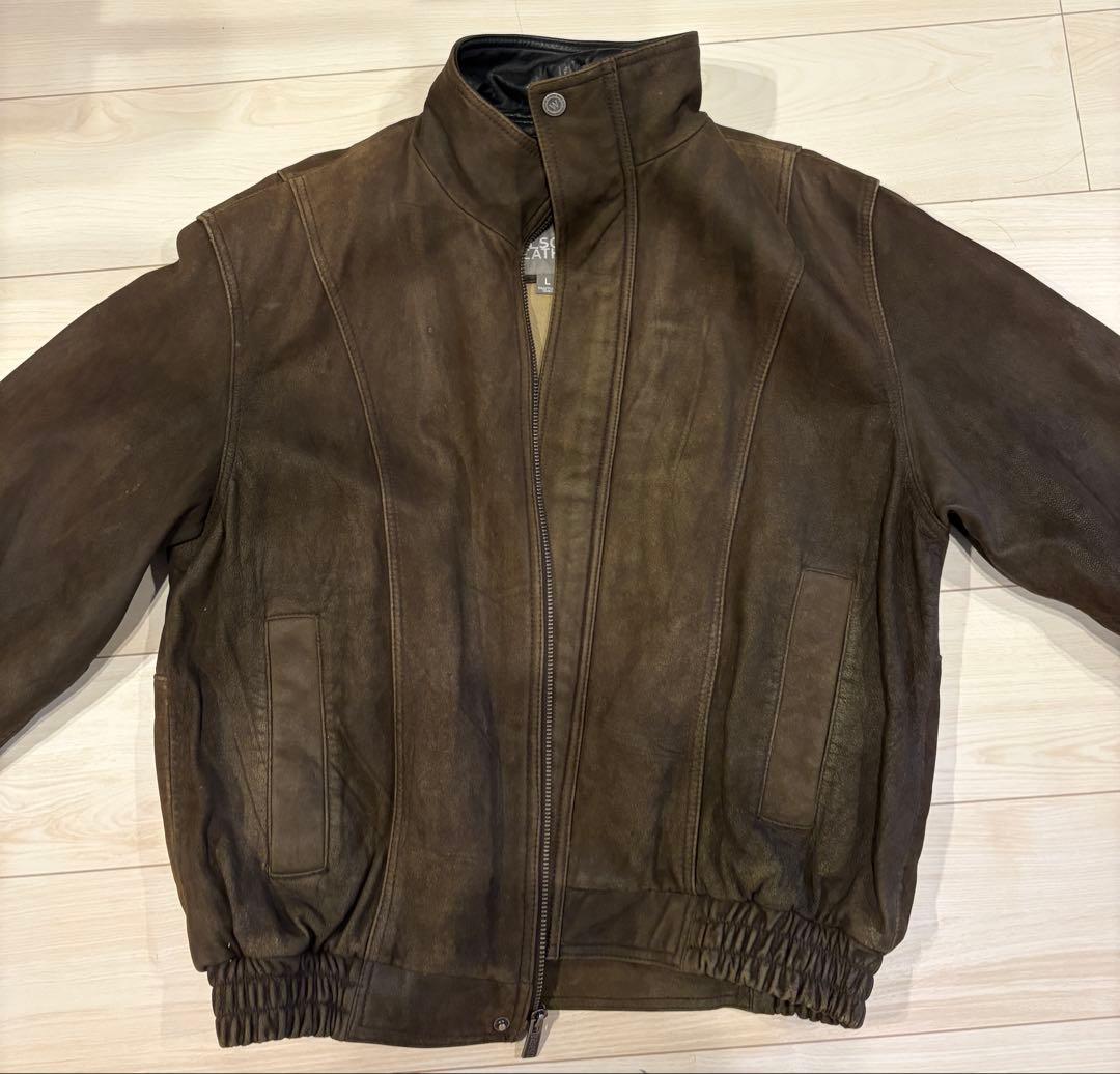 WILSONS LEATHER ブラウン レザージャケット Lサイズ