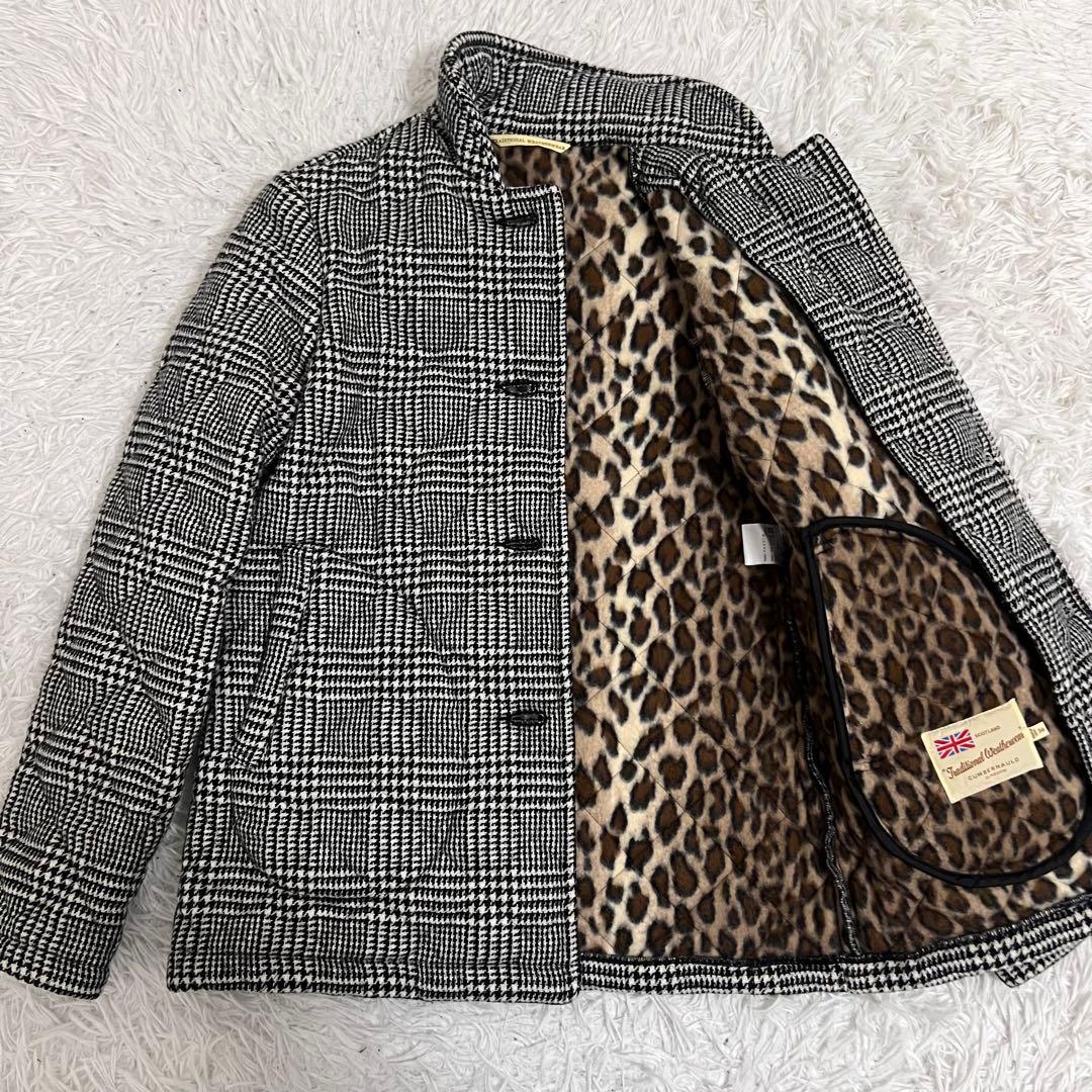 トラディショナルウェザーウェア キルティングジャケット 千鳥 レオパードS Traditional Weatherwear