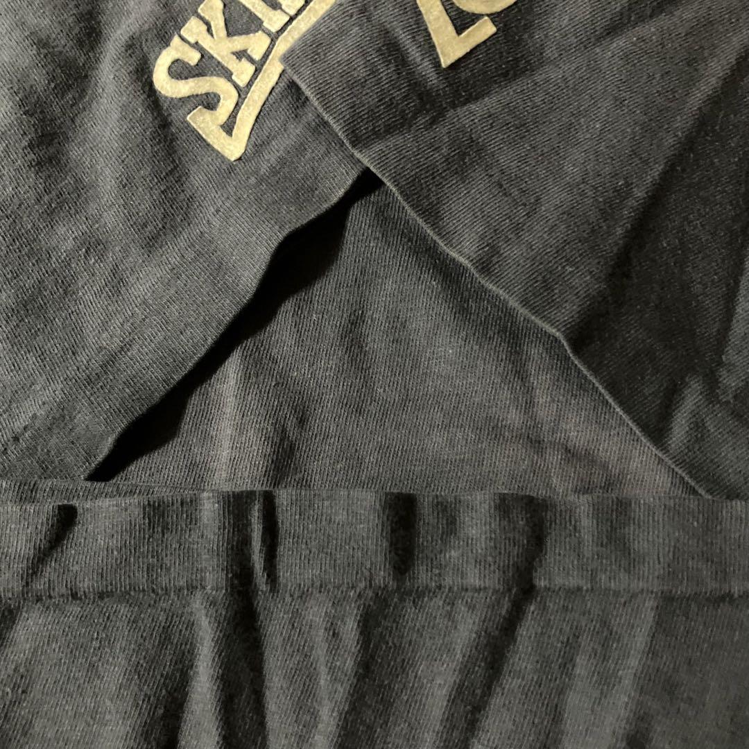USA古着vintage SKINHEADロゴTシャツ鬼フェードシングルステッチ