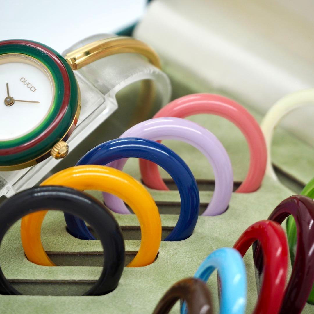 65 GUCCI 時計 チェンジベゼル Sサイズ ゴールド 12色完備品 WWW_MORNINGWALKER_COM
